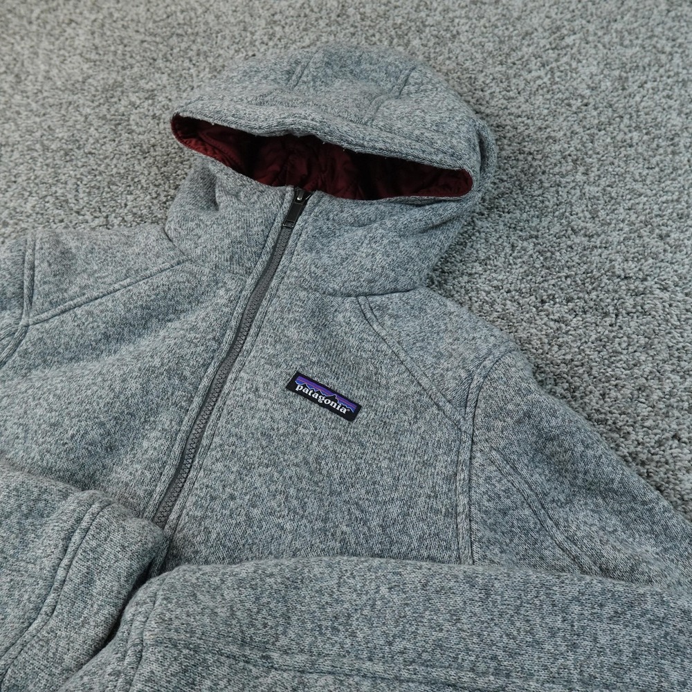 Patagonia Jacket Mens S Gray Insulated Better Sweater Hoody Hooded Full Zip Coat